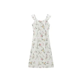 PEACEBIRD Short Sleeved Dress Women's White