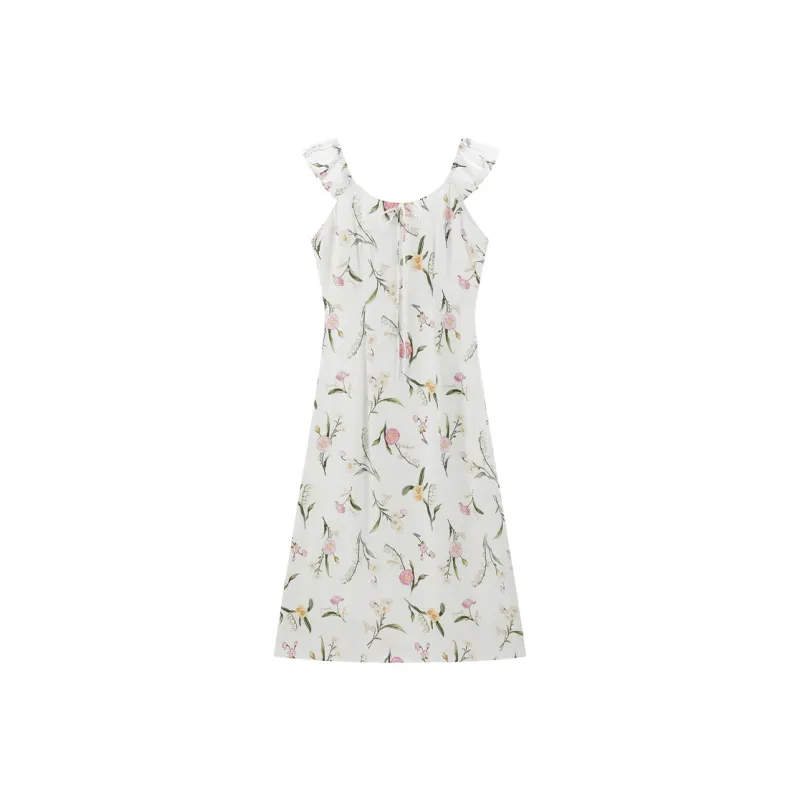 PEACEBIRD Short Sleeved Dress Women's White-0