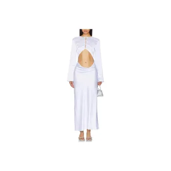 Lioness SS24 Long-Sleeved Dresses Women's Light Gray Blue