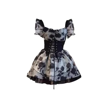 JOSR Short Sleeved Dresses Women's Rose