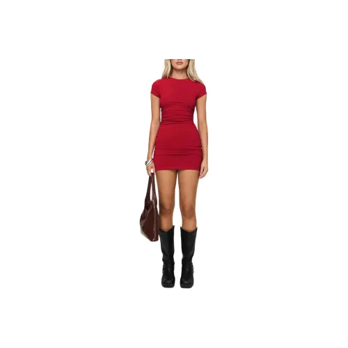 PRINCESS POLLY LEX MINI DRESS Short-Sleeved Dresses Women's Red/Red