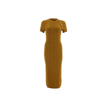 BALMAIN Button embellished Midi Dress