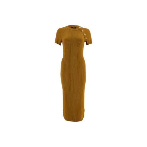 BALMAIN Button embellished Midi Dress