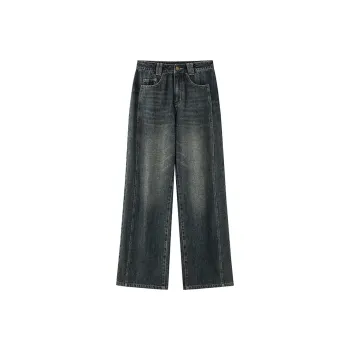Luqingyi Jeans Women's Blue