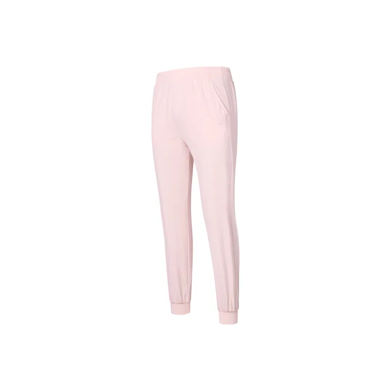 Erke Knitted Sports Pants Women's Peony Pink-0