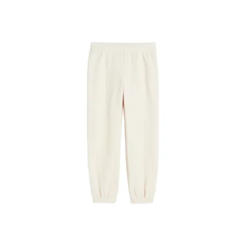 H&M Knitted Sports Pants Women's Cream