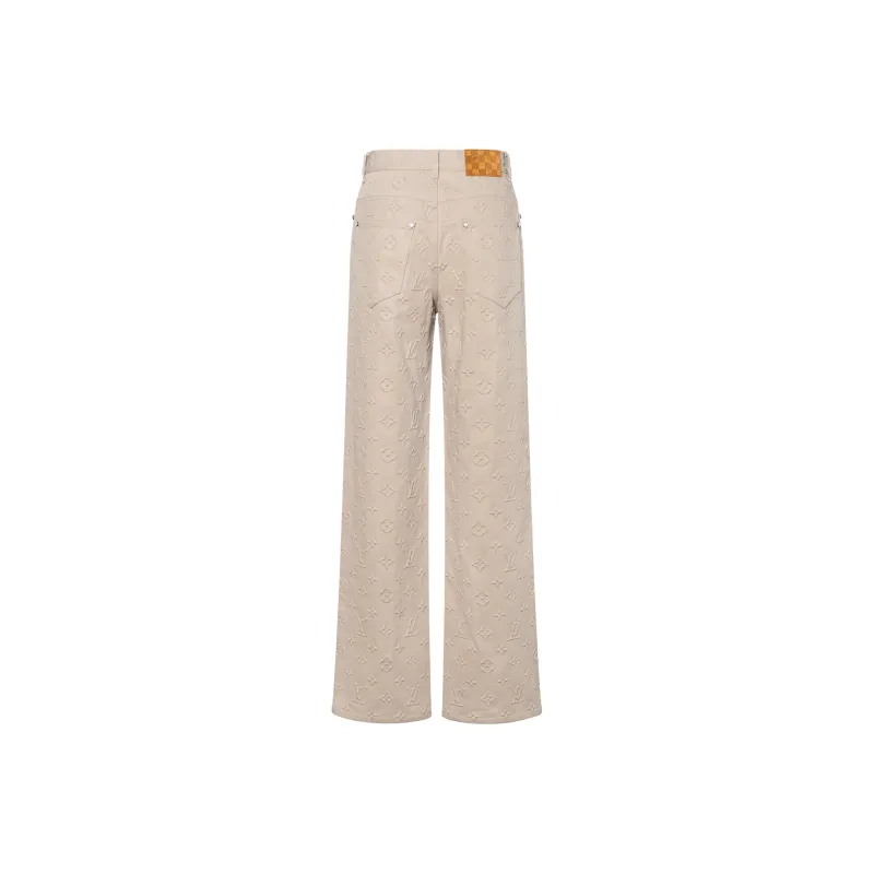 LOUIS VUITTON 1AHBLU Monogram Embossed Skate Pants-1