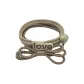 Love English Premium Hair Tie 1 Pack (Apricot)
