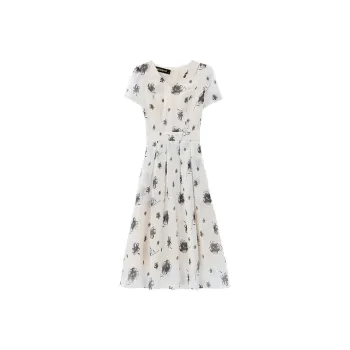 MRR&CO. Short-Sleeved Dresses Women's White