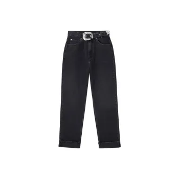 Sandro Belt-embellished Straight Jeans