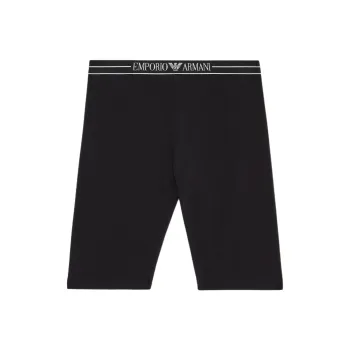 EMPORIO ARMANI Asv Organic cotton Biker Shorts With Logo Waistband