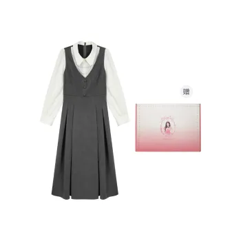 ANNIBUHUO Long-Sleeved Dresses Women's Dark Gray