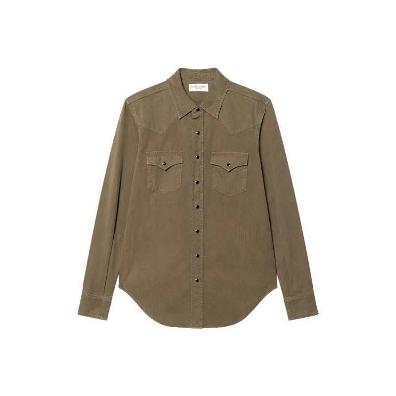 SAINT LAURENT Shirt Women's Khaki-0