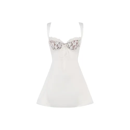 HOUSE OF CB ADRIANA Slip Dresses Women's IVORY/Ivory White