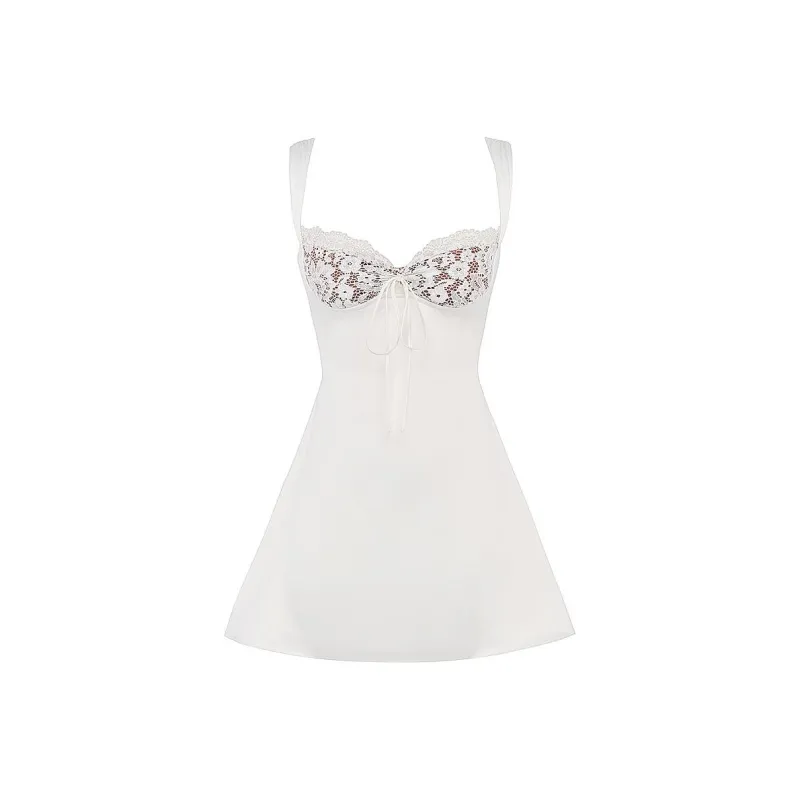 HOUSE OF CB ADRIANA Slip Dresses Women's IVORY/Ivory White-0