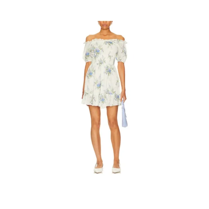 LOVESHACKFANCY Short-Sleeved Dresses Women's White-0