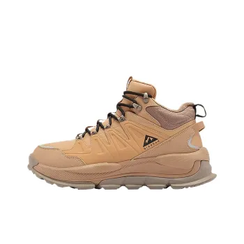 QIAODAN Lightweight And Wear resistant High Top Outdoor Shoes Men's Tobacco