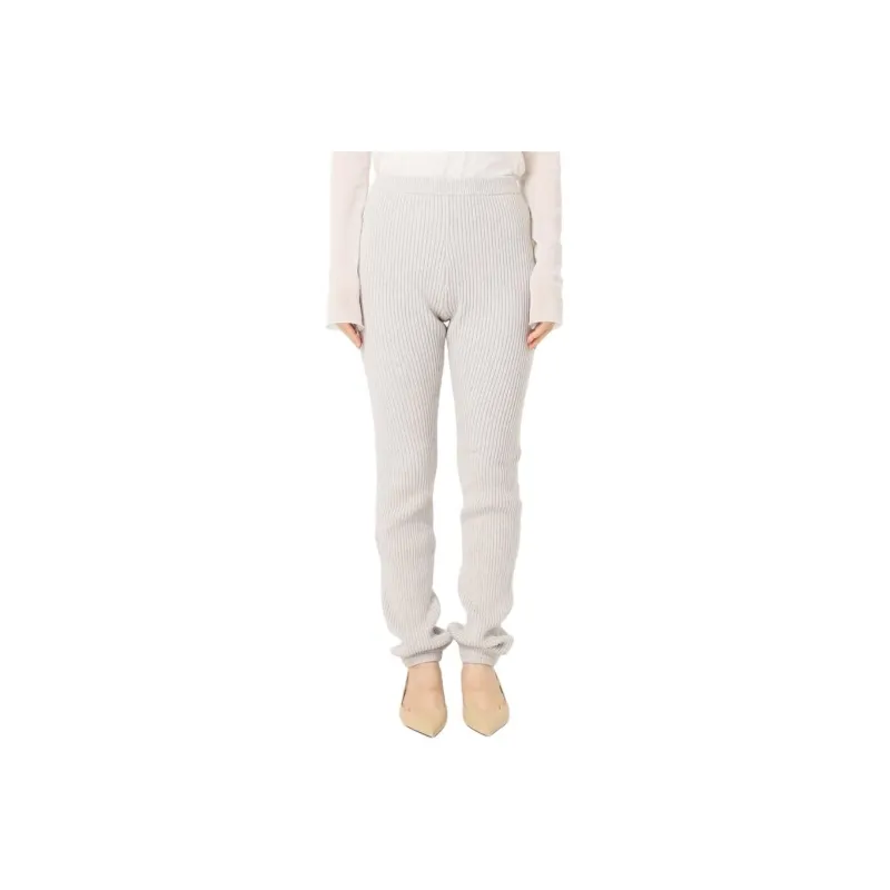 PLAGE Knitted Sports Pants Women's Gray-0