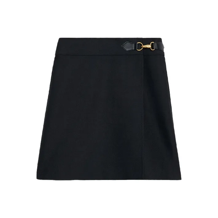 CELINE Casual Short Skirts Women's Black-0