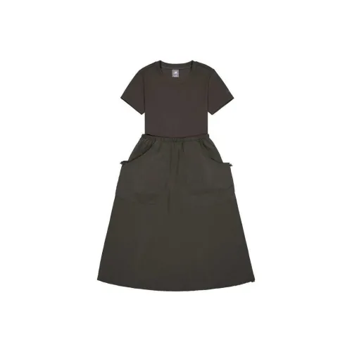 New Balance Short Sleeved Dress Women's Dark Gray