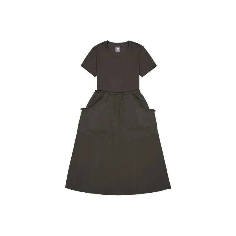 New Balance Short Sleeved Dress Women's Dark Gray-0