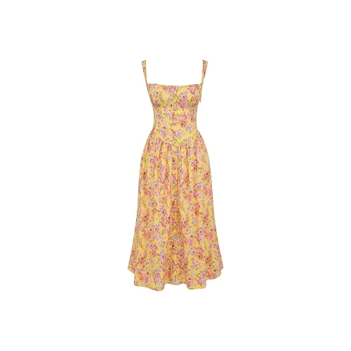 HOUSE OF CB Slip Dress Women's Yellow