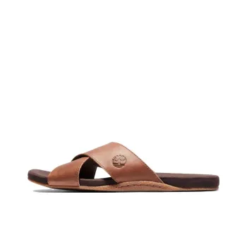 Timberland Slip Resistant Abrasion Resistant Slide Slippers Men's Dark Brown