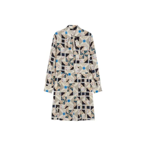 WEEKEND MaxMara Long Sleeved Dresses Women's Beige