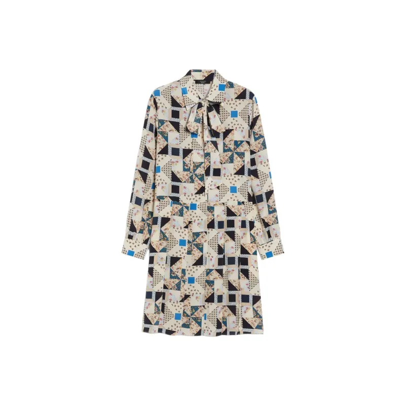 WEEKEND MaxMara Long Sleeved Dresses Women's Beige-0