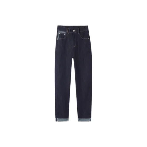 HIPPIEMISS Jeans Women's Normal Washed Blue