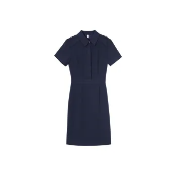 Lucybaily Short-Sleeved Dresses Women's Navy Blue