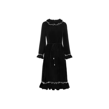 Ink Beauty Long-Sleeved Dresses Women's Black