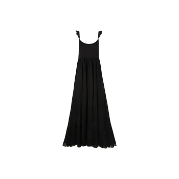 Selkie Collection SS24 Slip Dress Women's Black