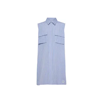 Sacai Striped Sleeveless Shirtdress