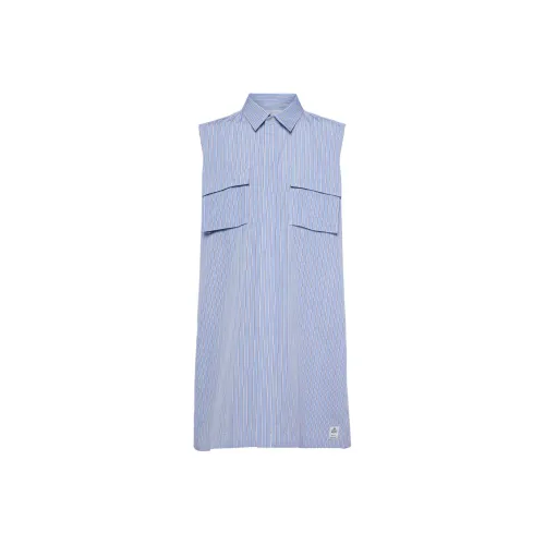 Sacai Striped Sleeveless Shirtdress