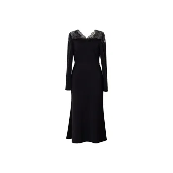 ROEYSHOUSE Long Sleeved Dresses Women's Black