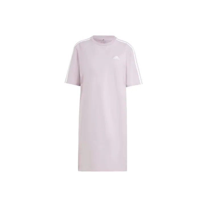 Adidas Free Shipping With AdiClub Essentials 3-Stripes Single Jersey Boyfriend Tee Dress-0