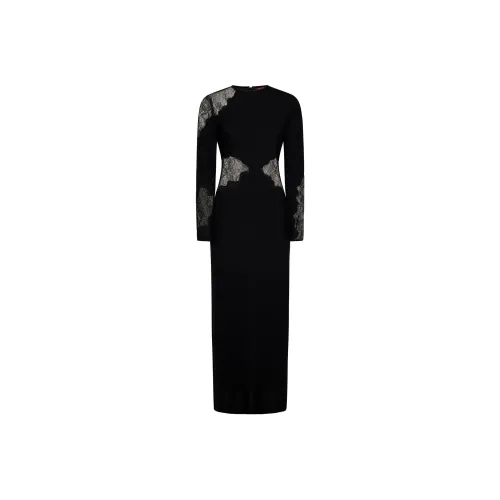 MaxMara Studio Lace Detailed Crewneck Dress