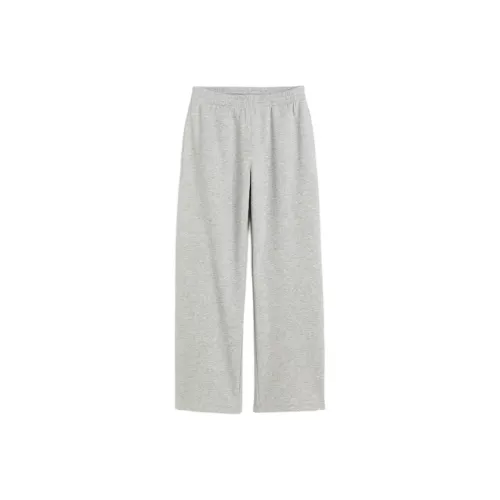 H&M Knitted Sports Pants Women's Light Gray