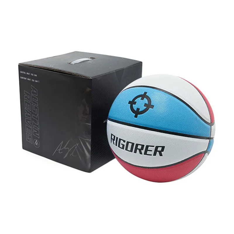 RIGORER Sniper 1 PU Basketball Red White Blue Size 76 Size 5 Blue Ball Training-8