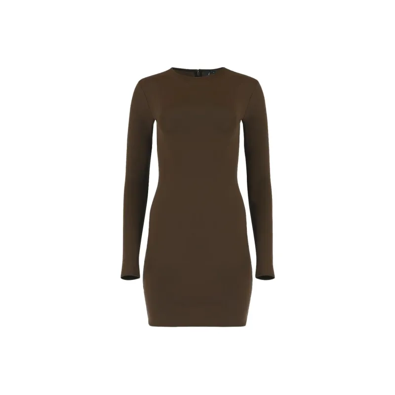 Entire Studios FW23 Long-Sleeved Dresses Women's Coffee-0