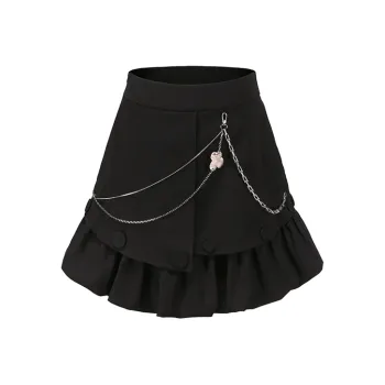XANDRA Casual Short Skirts Women's Black