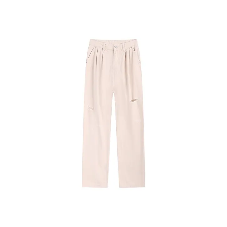 MINCOCROSEPEPPAR Jeans Women's Light Khaki Pants-0