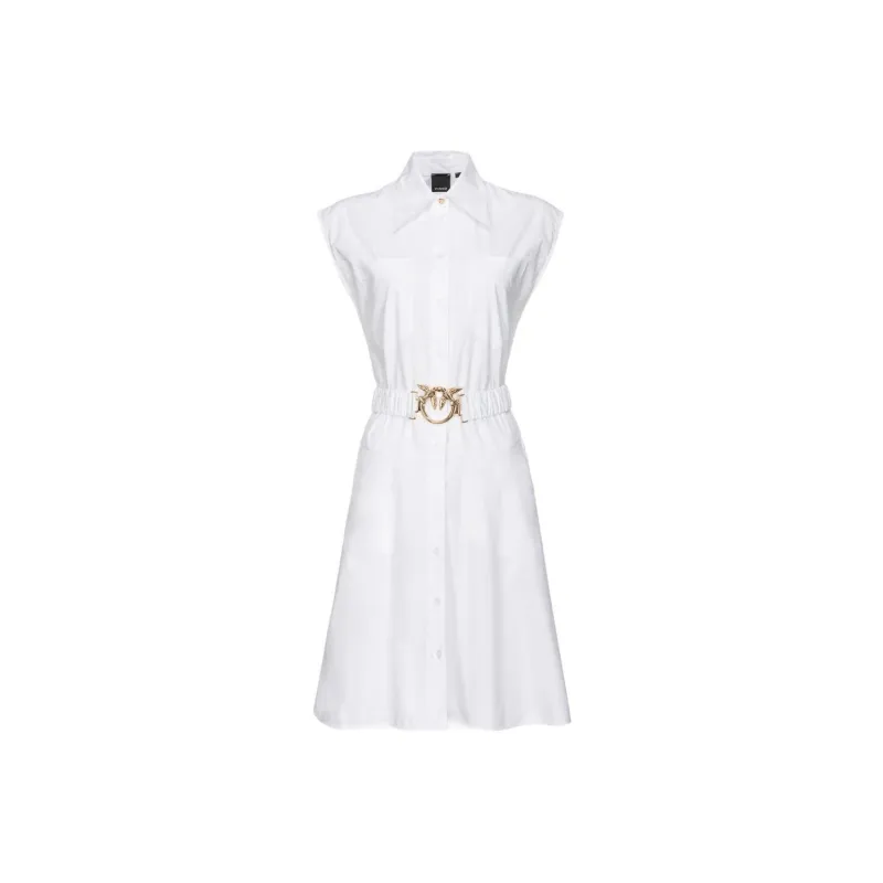PINKO Sleeveless Dress Women's White-0