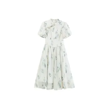 Local Gal Short Sleeved Dresses Women's Beige Apricot