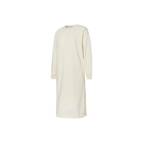 PUMA Long Sleeved Dresses Women's Ivory White