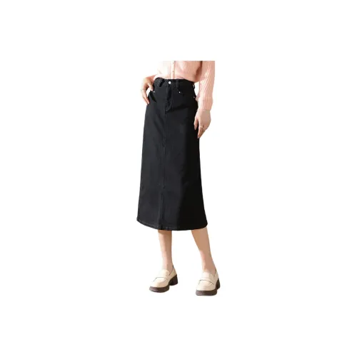 HIPPIEMISS Denim Long Skirts Women's