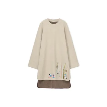LOEWE Long Sleeved Dress Women's Light Gray