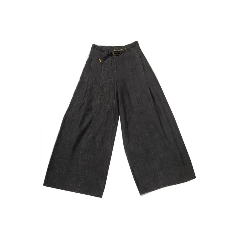 CHANEL 23 Spring Summer New Arrivals 23S Jeans Women's Black-0