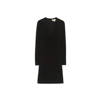 MICHAEL KORS SS25 Long Sleeved Dress Women's Black